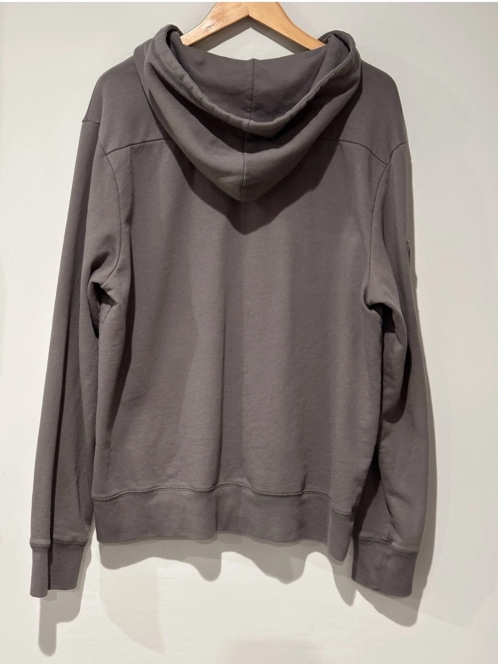 Converse Men's Charcoal Gray Zip-Up Hoodie Sweater - Picture 4 of 6